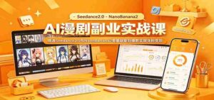 AI漫剧副业实战：Seedance2.0与NanoBanana2零基础复刻爆款实现涨粉变现-网创资源