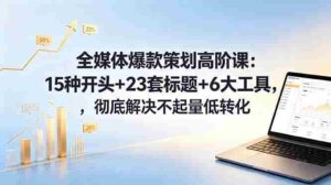 （18754期）全媒体爆款策划高阶课：15种开头+23套标题+6大工具，彻底解决不起量低转化-网创资源
