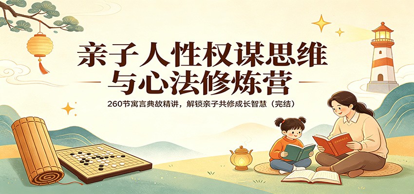 亲子人性权谋思维与心法修炼营：260节寓言典故精讲，解锁亲子共修成长智慧(完结)-网创资源