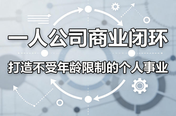 一人公司商业闭环，打造一份不受年龄限制的个人事业-网创资源