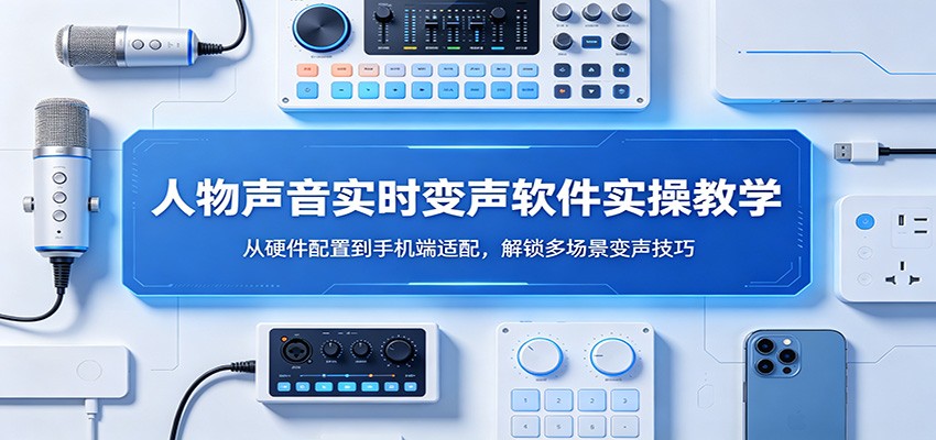 人物声音实时变声软件实操教学：从硬件配置到手机端适配，解锁多场景变声技巧-网创资源
