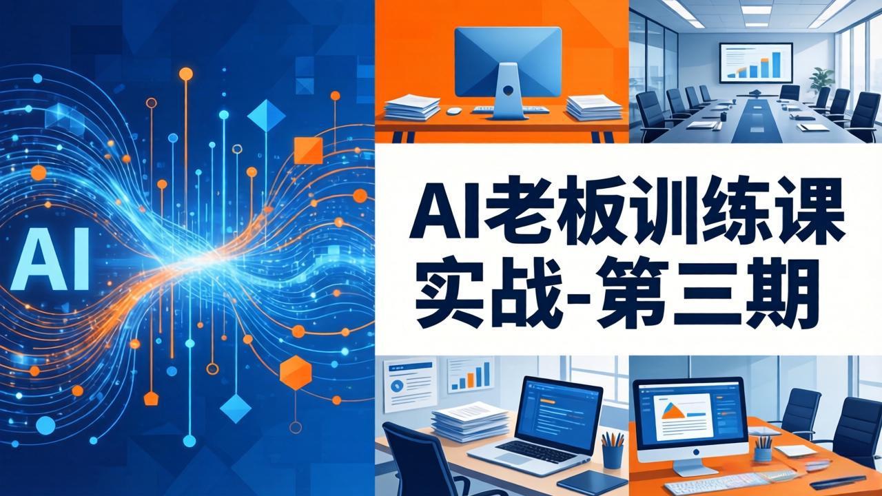 AI老板训练课实战-第三期：AI+内容应用落地教学，从0到1打通AI变现完整路径-网创资源