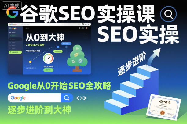 谷歌SEO实操课，Google从0开始SEO全攻略，逐步进阶到大神(更新26年)-网创资源