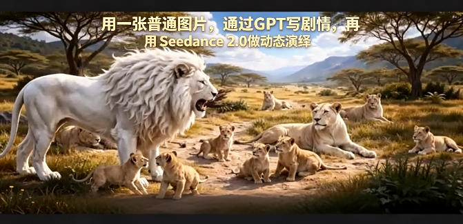 用一张普通图片，通过GPT写剧情，再用Seedance 2.0做动态演绎，居然能生成迪士尼风格搞笑动画-网创资源