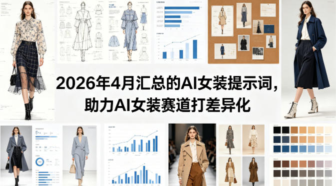 2026年4月汇总的AI女装提示词，助力AI女装赛道打差异化-网创资源