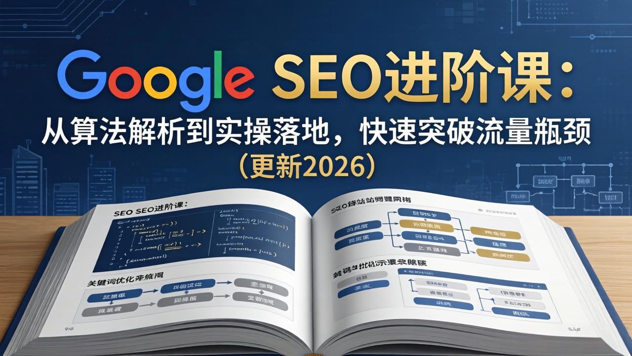 Google SEO进阶课：从算法解析到实操落地，快速突破流量瓶颈(更新2026-网创资源
